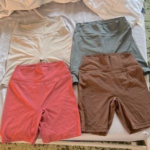 4 Pack Tom Tiger Seamless Yoga Shorts